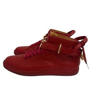 Buscemi 100mm Red Leather High-Top Sneakers Men’s US 11 (EU 44) w/ Box